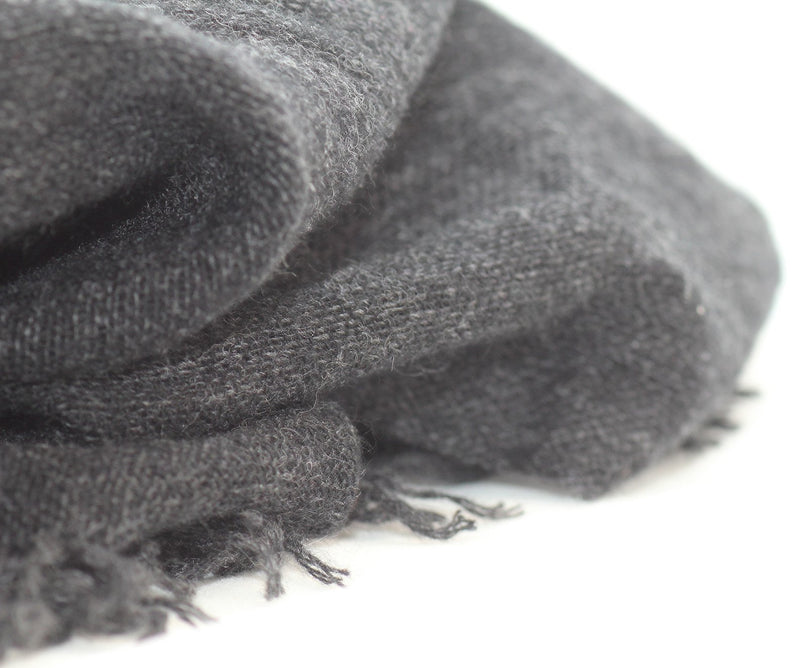 cashmere scarf charcoal